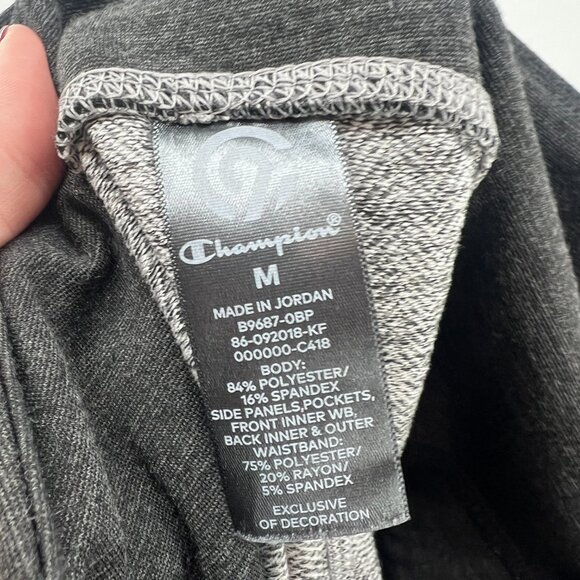 Champion Herringbone Gray White Leggings Women's Medium - Picture 3 of 3